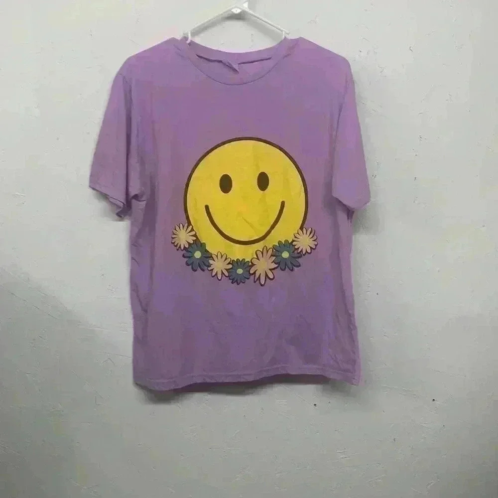 No name tag smiley face t shirts